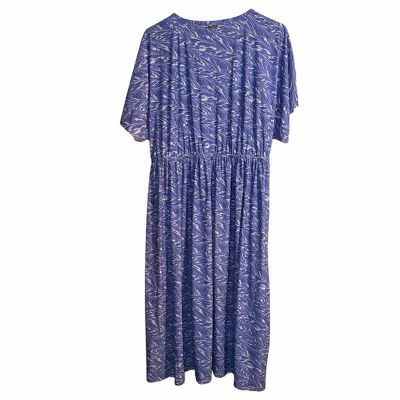 Cabana Life x Talbots Purple Abstract Print Midi Beach Cover-Up Dress Size XL - Picture 4 of 9